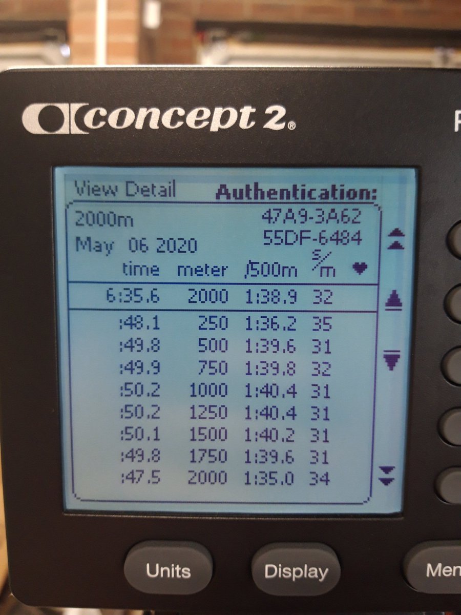 2k time trial to end the <a href="/Concept2UK/">Concept2 UK</a> spring VIII challenge for <a href="/MADTeamIRC/">The MAD Team</a> 3.4sec improvement from <a href="/crashbsprints/">CRASH-B Sprints</a> on 1st March
