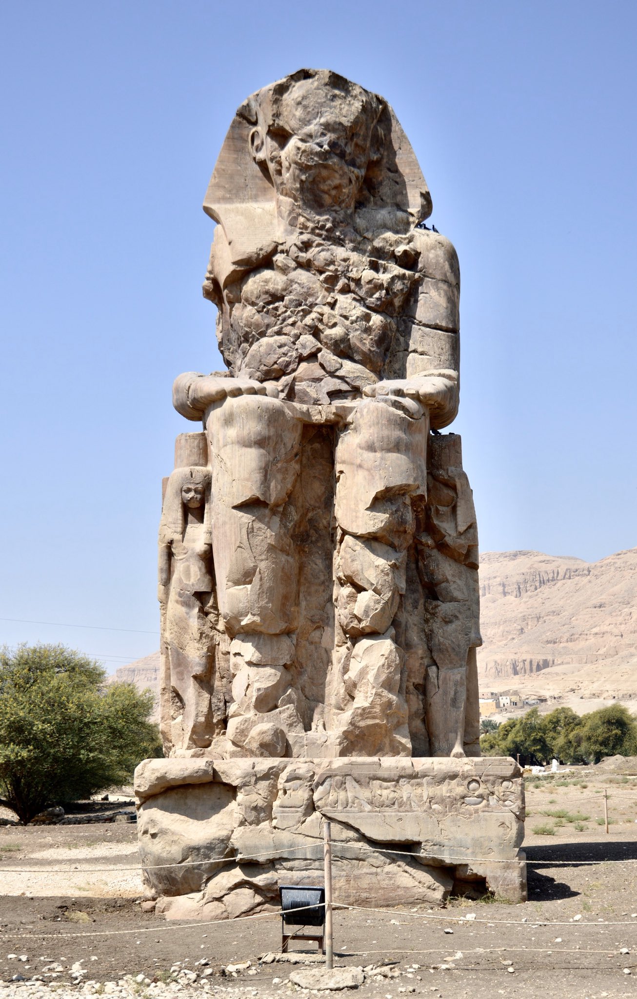 Dr Chris Naunton on X: #virtualnilecruise Day 17. Colossi of Memnon:  statues of Amenhotep III which stood in front of his mortuary temple, in  later times they were repeatedly & wrongly identified