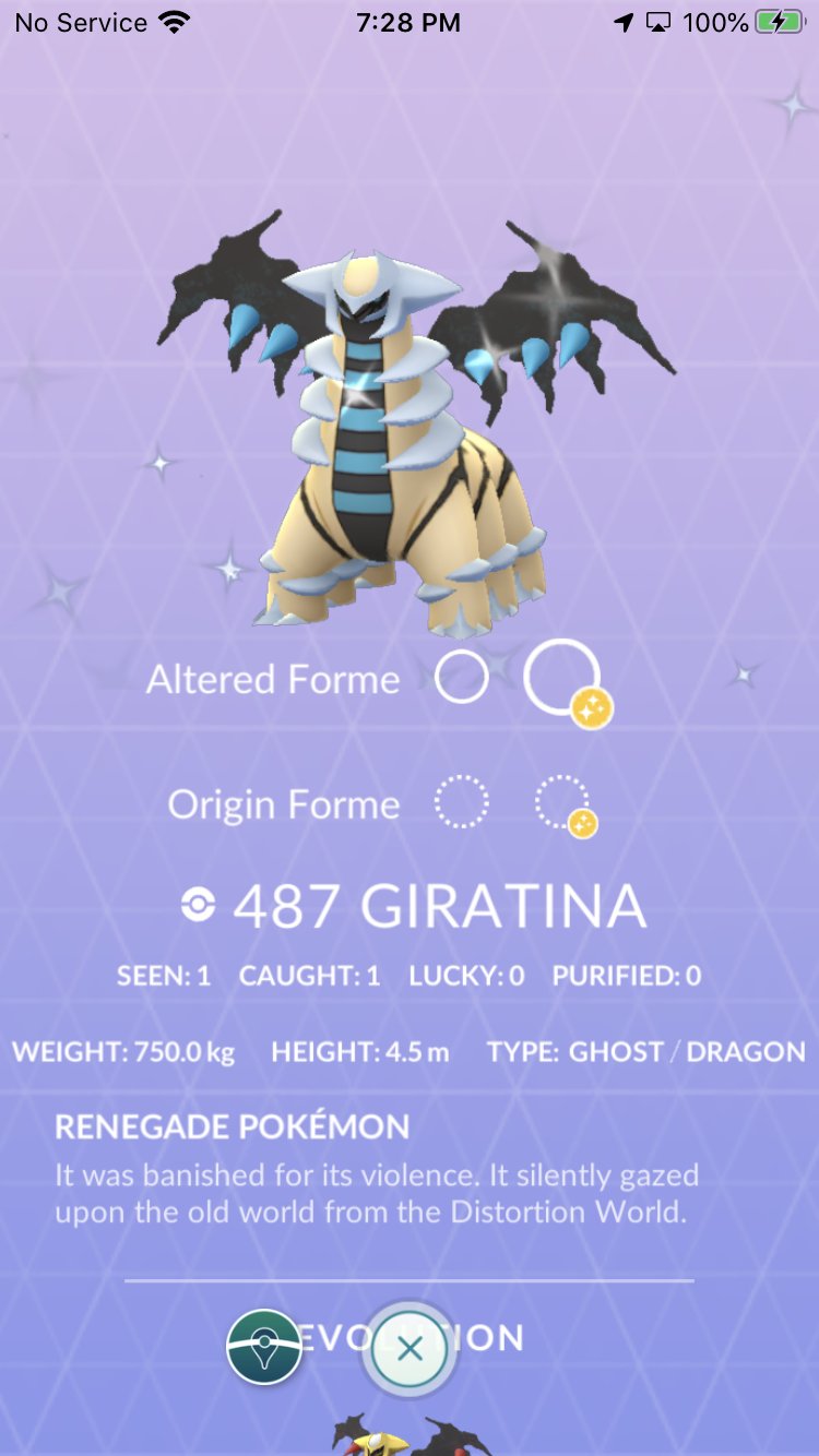 ✨Shaun Limit3d✨ on X: Just caught another Shiny Giratina! #4 😊💙✨✨  #PokemonGo #Limit3dArmy #ShinyGiratina  / X