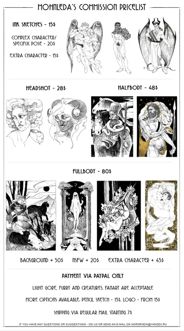 #MohnLeda's Commissions info 