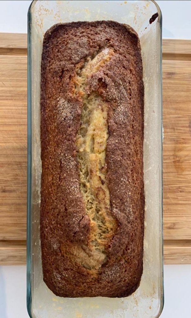 DilonaNaicker's tweet photo. Day 41 of #LockdownSA and #Lockdownlevel4 I baked #bananabread for the first time since lockdown 😋😁
#SouthAfricaLockdownDiaries #codvid19 #LockdownSAExtended #homebaking https://t.co/yiad4Evrms