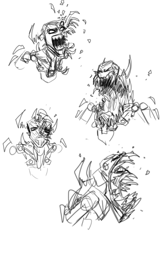 zaktan body horror doodles #bionicle 