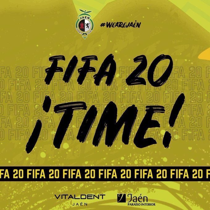 #FIFA20 | ¡Continuamos con la competición!

⚽ 23:10 | #J9 #VFO vs @laparkaeasport 
 
⚽ 23:30 | #J12 #ION vs <a href="/Handicap_fc/">HANDICAP FC</a> 

📺 EN DIRECTO en youtube.com/c/Ja%C3%A9nPar…

#WeAreJaén💛
