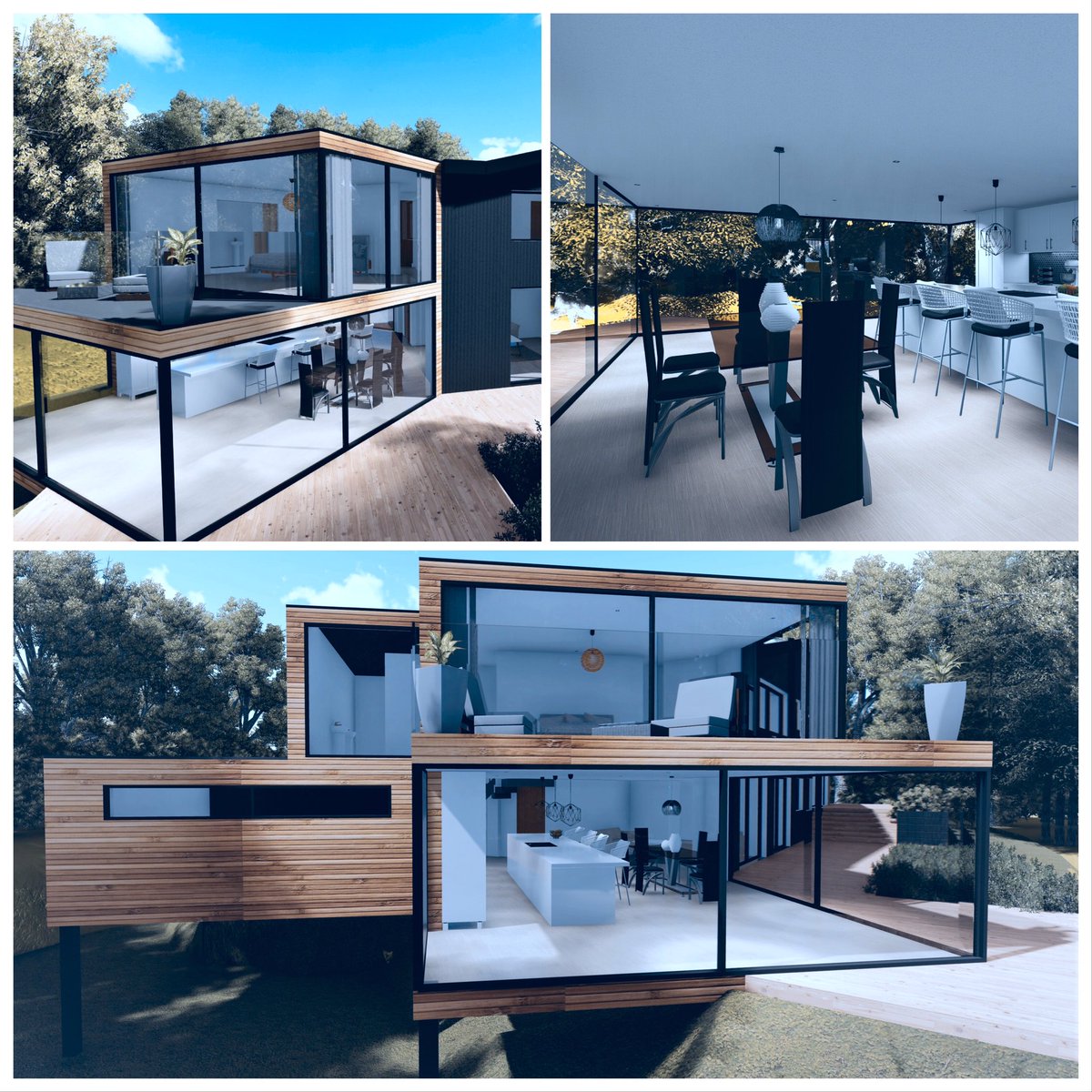 BrysonArchi's tweet photo. With full height glazing and a cantilevered  ground frame this spectacular extension will transform this unique home. Could our inspirational ideas transform your property?#brysonarchitecture #homeextension #yourhomemadeperfect #building #timberframe #planningpermission #wirral https://t.co/mpsBPEHVla