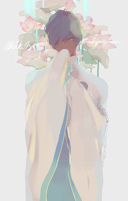 ふかさん(@Hk_Nemo)の線画をお借りして色塗りさせて頂きました?
美しいイラストを生んでくださり、そしてまたとない機会を本当にありがとうございました…。 