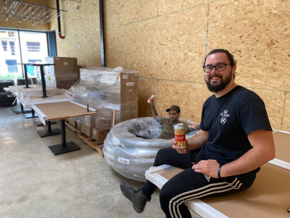 We'll have better seating when we open.