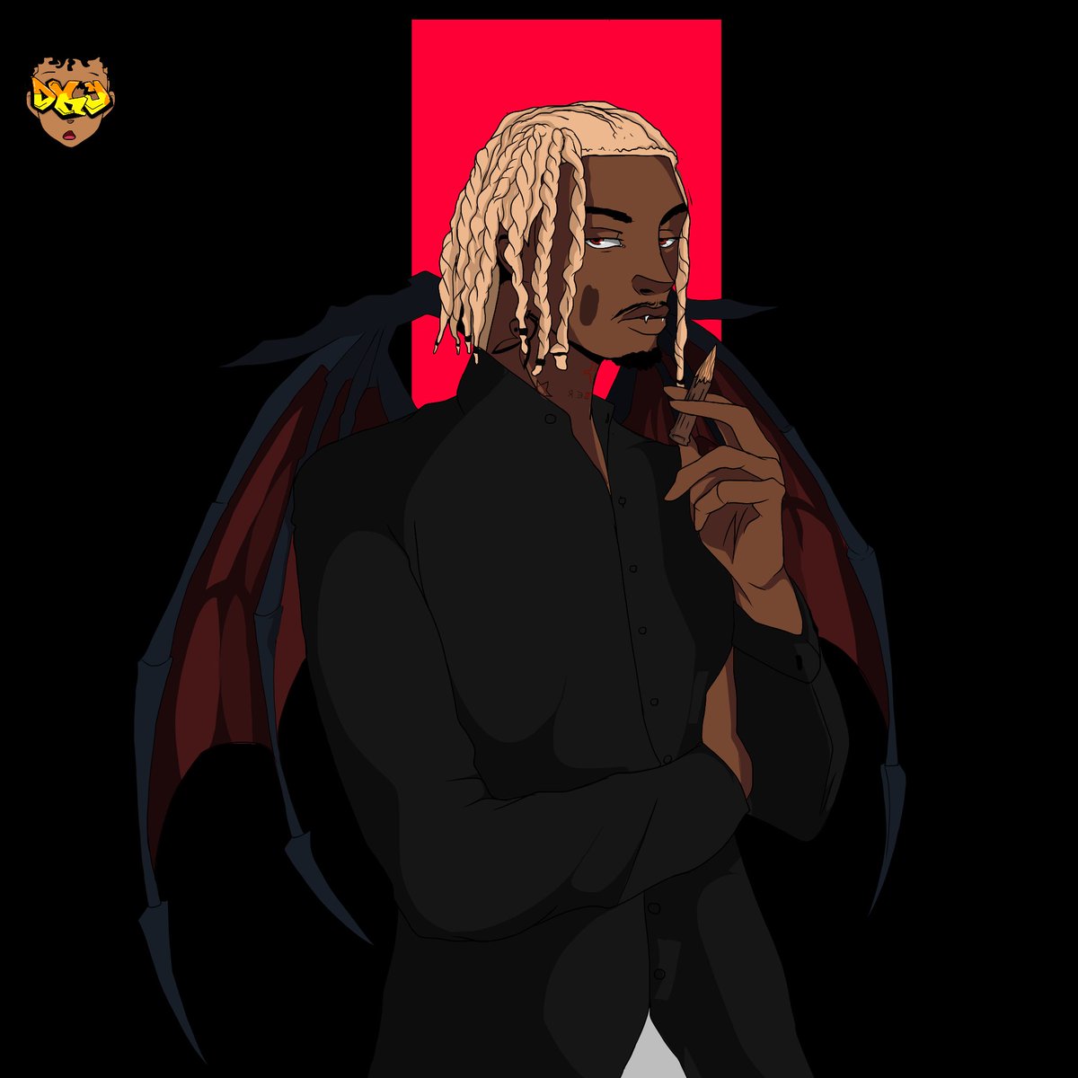 dkjartz's tweet photo. "💋🧛🏿‍♀️"
@@@ @playboicarti for me 🧡 Playboi carti 
(TAGS)
-
-
-
#digitalart #art #drawing #illustration #wlr #animerappers #playboicarti #artwork #digital #sketch #Album #digitalpainting #wholelottared #eternalatake #liluzivert #illustrator #dopeart #digitalillustration #creative https://t.co/q5wtBt8u63