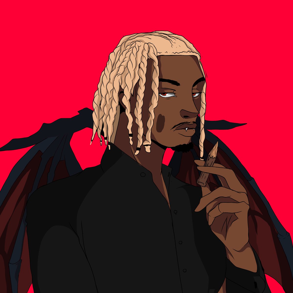 dkjartz's tweet photo. "💋🧛🏿‍♀️"
@@@ @playboicarti for me 🧡 Playboi carti 
(TAGS)
-
-
-
#digitalart #art #drawing #illustration #wlr #animerappers #playboicarti #artwork #digital #sketch #Album #digitalpainting #wholelottared #eternalatake #liluzivert #illustrator #dopeart #digitalillustration #creative https://t.co/q5wtBt8u63