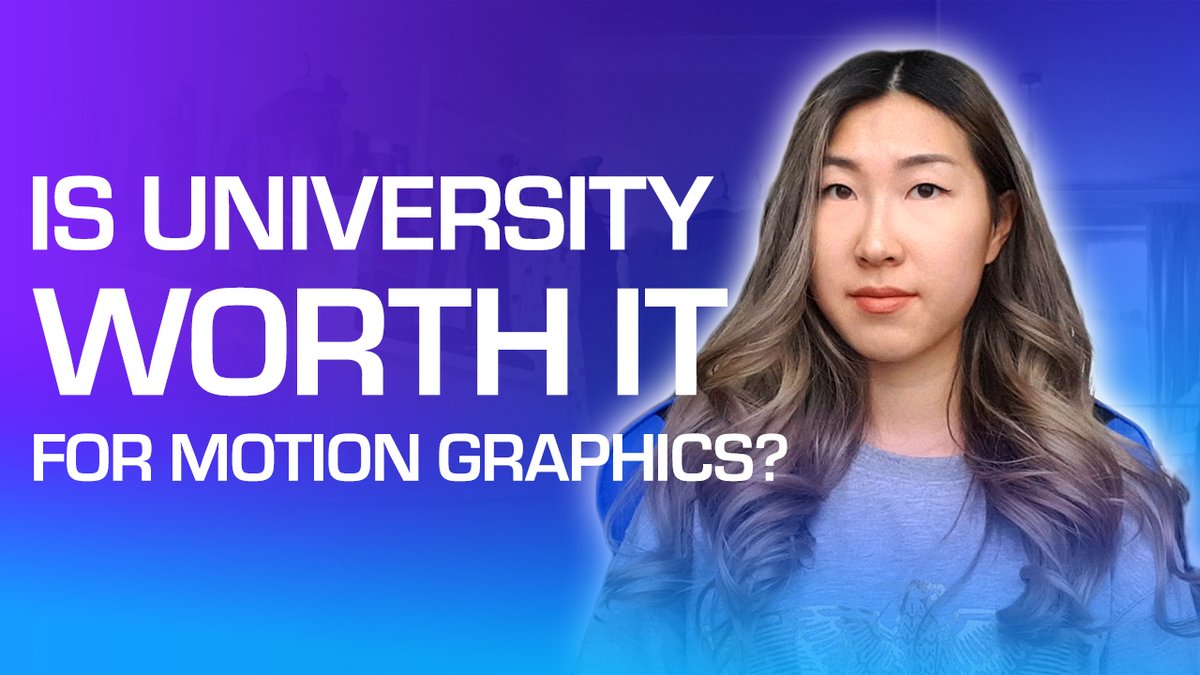 stephyfung's tweet image. Another #youtube video? You betcha. This time it's about whether university was worth the time and money to get into the motion graphics industry🤔

Check it out here: youtu.be/l7U-Jl6rj7I

#motiongraphics #university #student #motiondesign