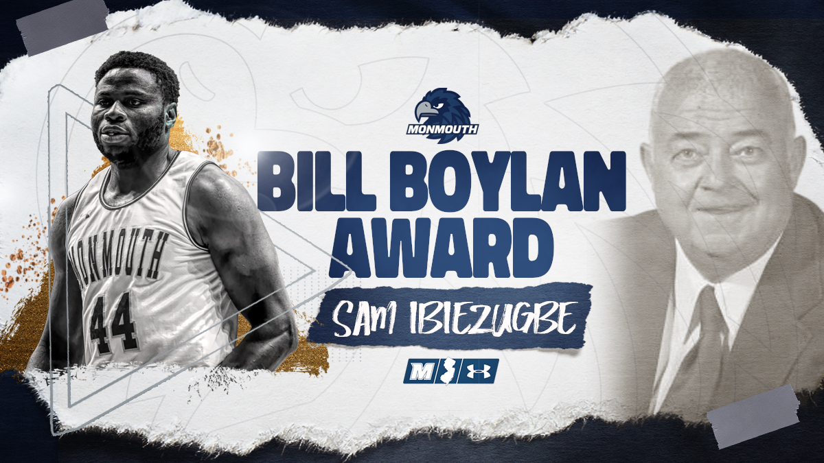 MonmouthHawks's tweet photo. If you've been on campus the last four years, you know Big Sam and what he does.

A majorly deserving recipient... Sam Ibiezugbe has won the Bill Boylan Award!

#FlyHawks https://t.co/EqmFP2hrqA