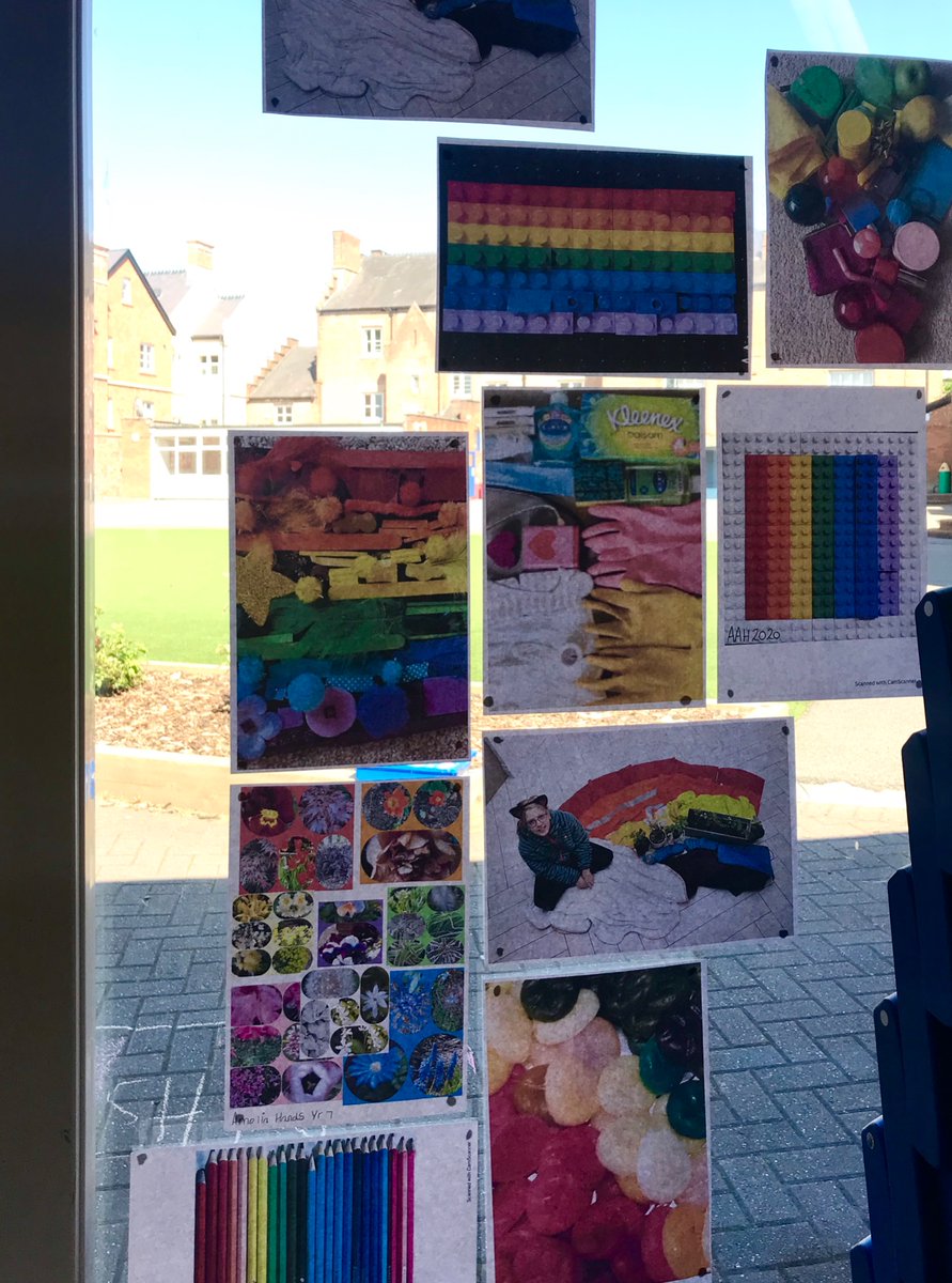 Miss_Cox_Design's tweet photo. Today we filled ALS with rainbows to celebrate the hard work of the NHS  #keyworking @ArnoldLodgeNews https://t.co/1wCpyKlLVN