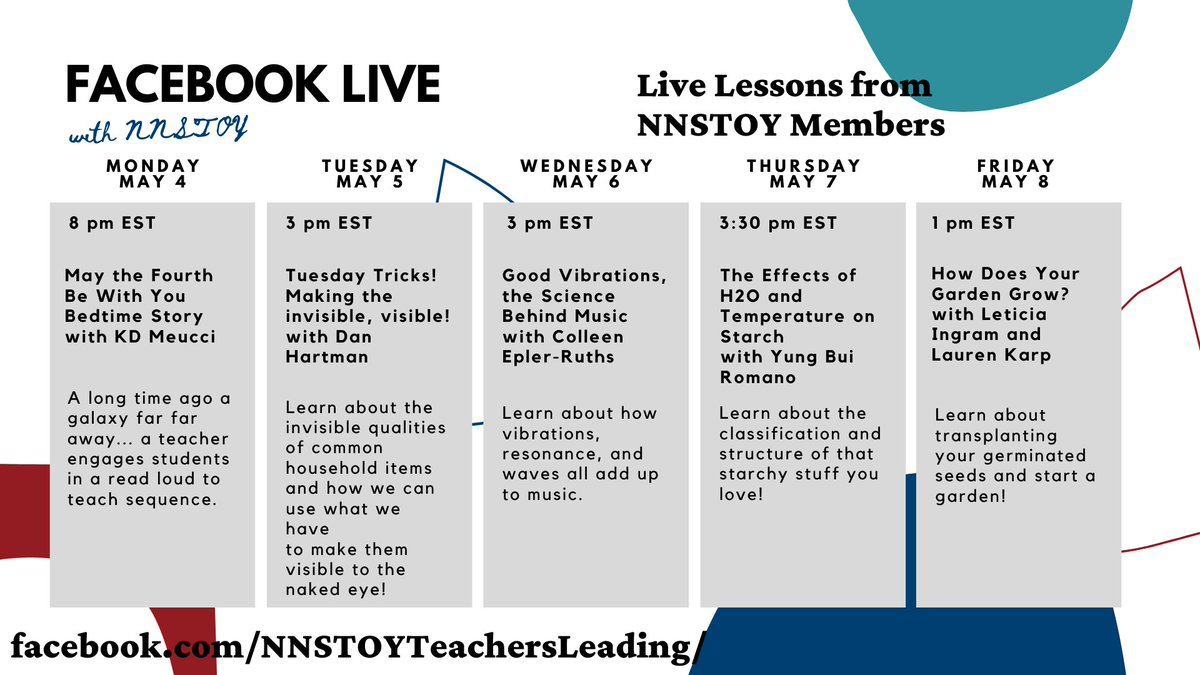NNSTOY's tweet photo. Yesterday @bowtiedan79 went live and showed us how to write secret messages with household products! If you missed it, watch below! 🧐https://t.co/poMRwLeWFW  

3 pm EST Colleen Ruths will teach us: Good Vibrations - the science behind music! 🎶
https://t.co/etAA9FAviN https://t.co/SK4CoFFqUo