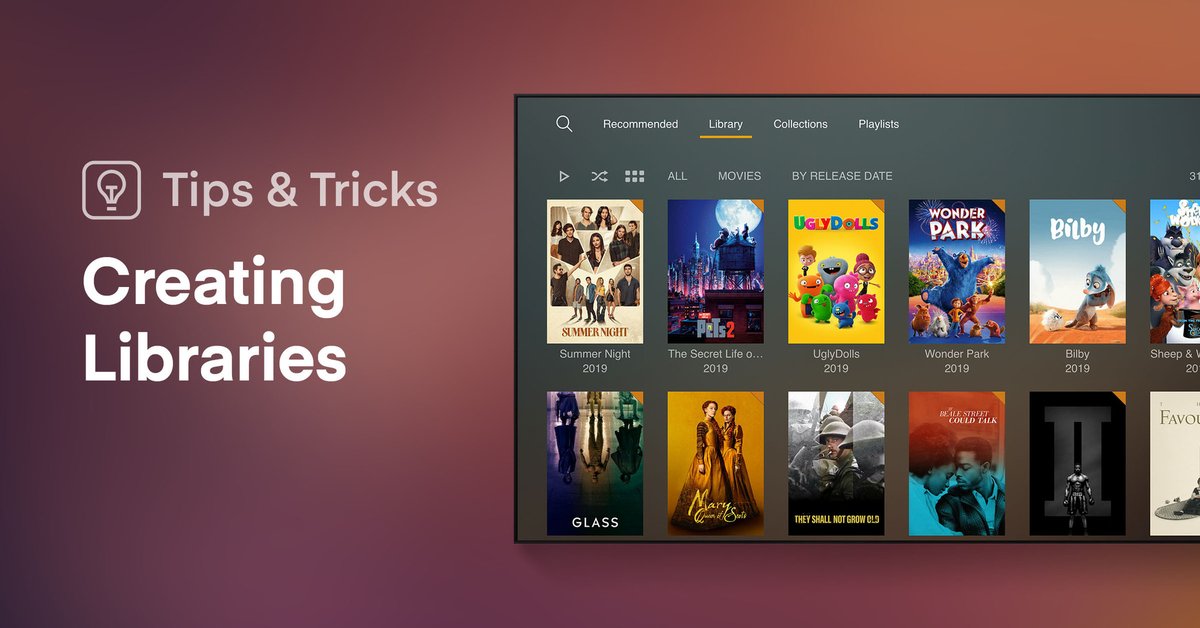 plex's tweet photo. If you’ve got some extra time on your hands and want to be productive, now is the perfect chance to get all your media organized. You’ll likely want to start by creating libraries, here’s our guide on how to do so: https://t.co/yOWJV7w5b9 #PlexTips https://t.co/gQkWoyUmPD