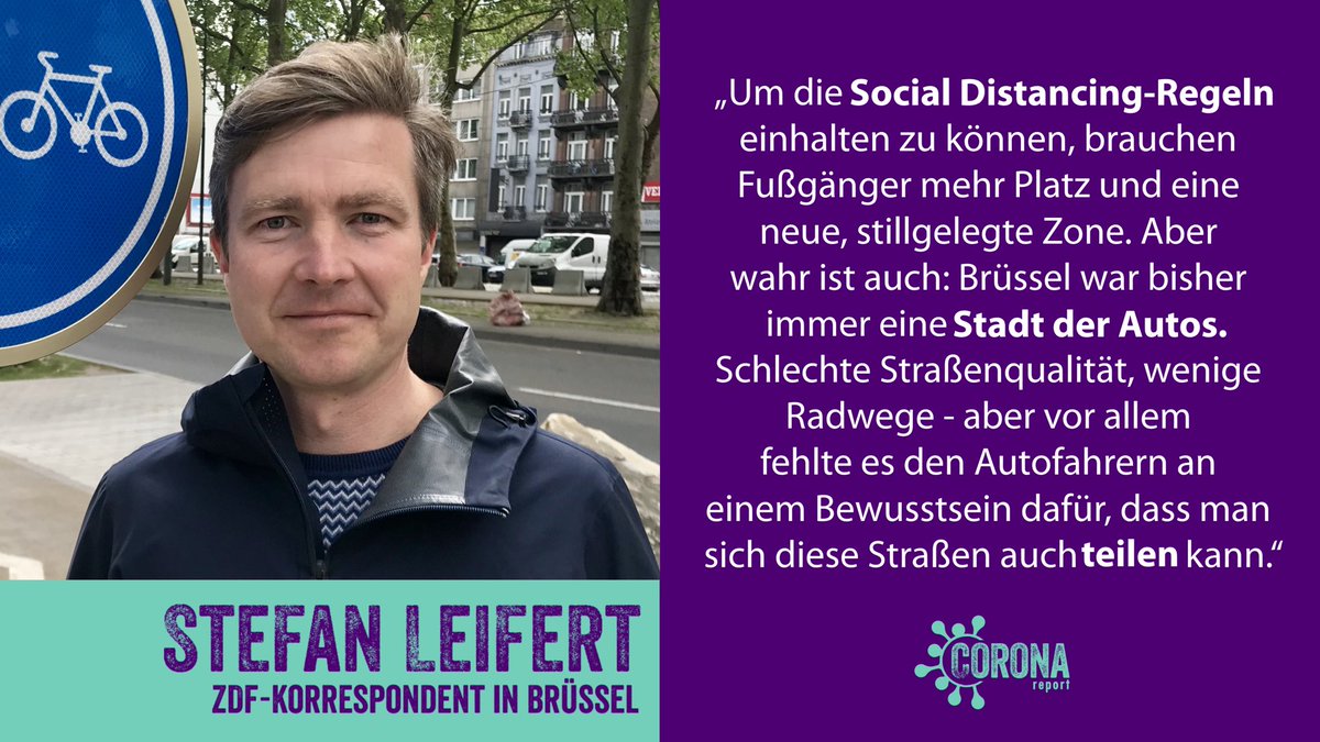 #SocialDistancing beim Fahrradfahren? Damit das besser funktioniert, richten viele Städte neue Radwege ein. Brüssel erklärt seine Innenstadt zur Vorrangzone für Radfahrende und Fußgänger*innen. 

Fürs Instagramformat „Corona Report“ habe ich darüber mit <a href="/StefanLeifert/">Stefan Leifert</a> gesprochen.