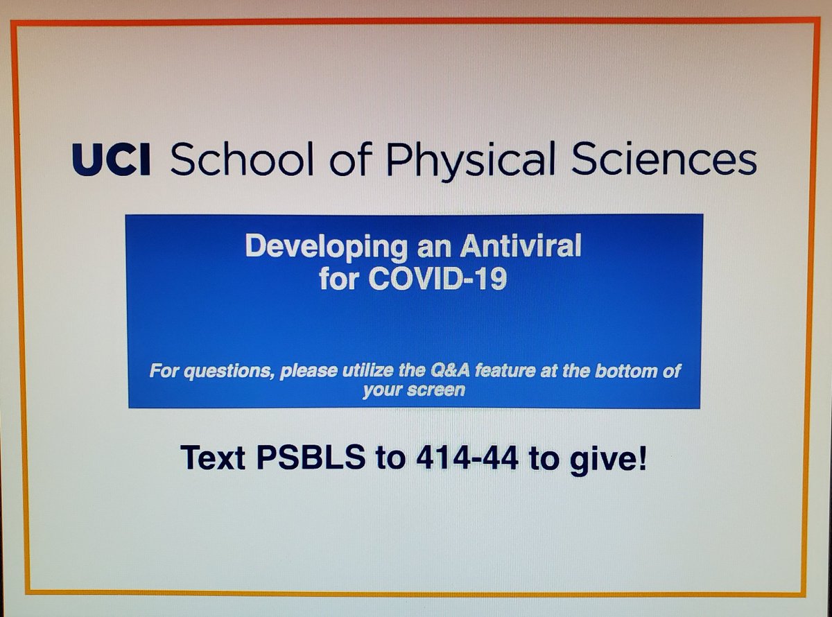 Info on one of the few opportunities to have your donation directly support COVID-19 research. This is valid through May 12. Thanks for your consideration.  #MakingTheANTiviral #FightingCOVID19 #ZotCoronavirus