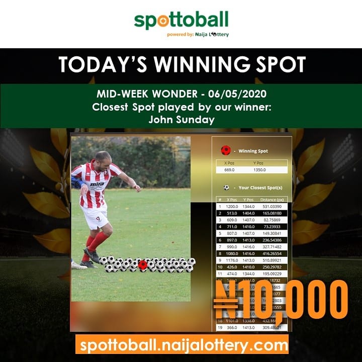 NaijaLottery's tweet photo. Some winners are relentless! They keep playing and winning because they didn't doubt the game.
Congratulations to the winners of our Mid-week Wonder game.
You can also visit https://t.co/qKdvOSqfve to win big now.
#NaijaLottery #SpottoBall #SportsLottery https://t.co/NR2HsUKD22