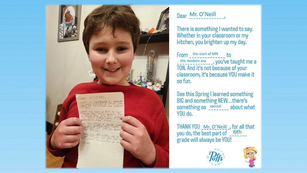 We love seeing all of your teacher shout-outs! To join in on the celebration and create one of your own, check out our Instagram stories for more info. #TeacherAppreciationWeek #PuffsLovesTeachers