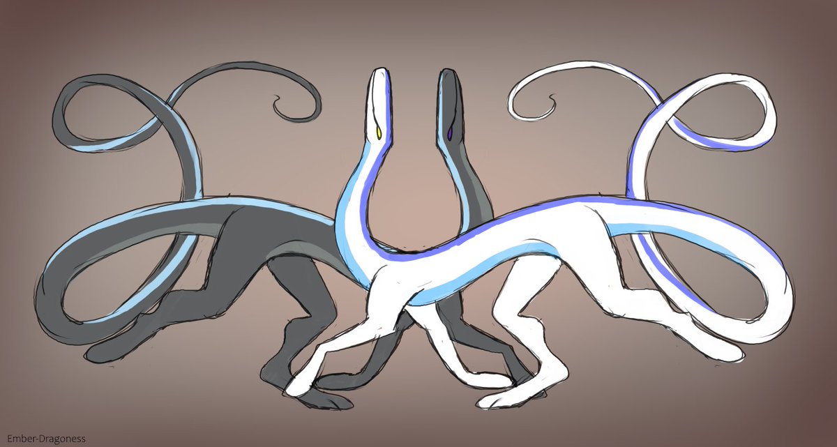 Quick sketch of me and <a href="/Cronicderg/">Crooooonic</a> being fabulous creatures