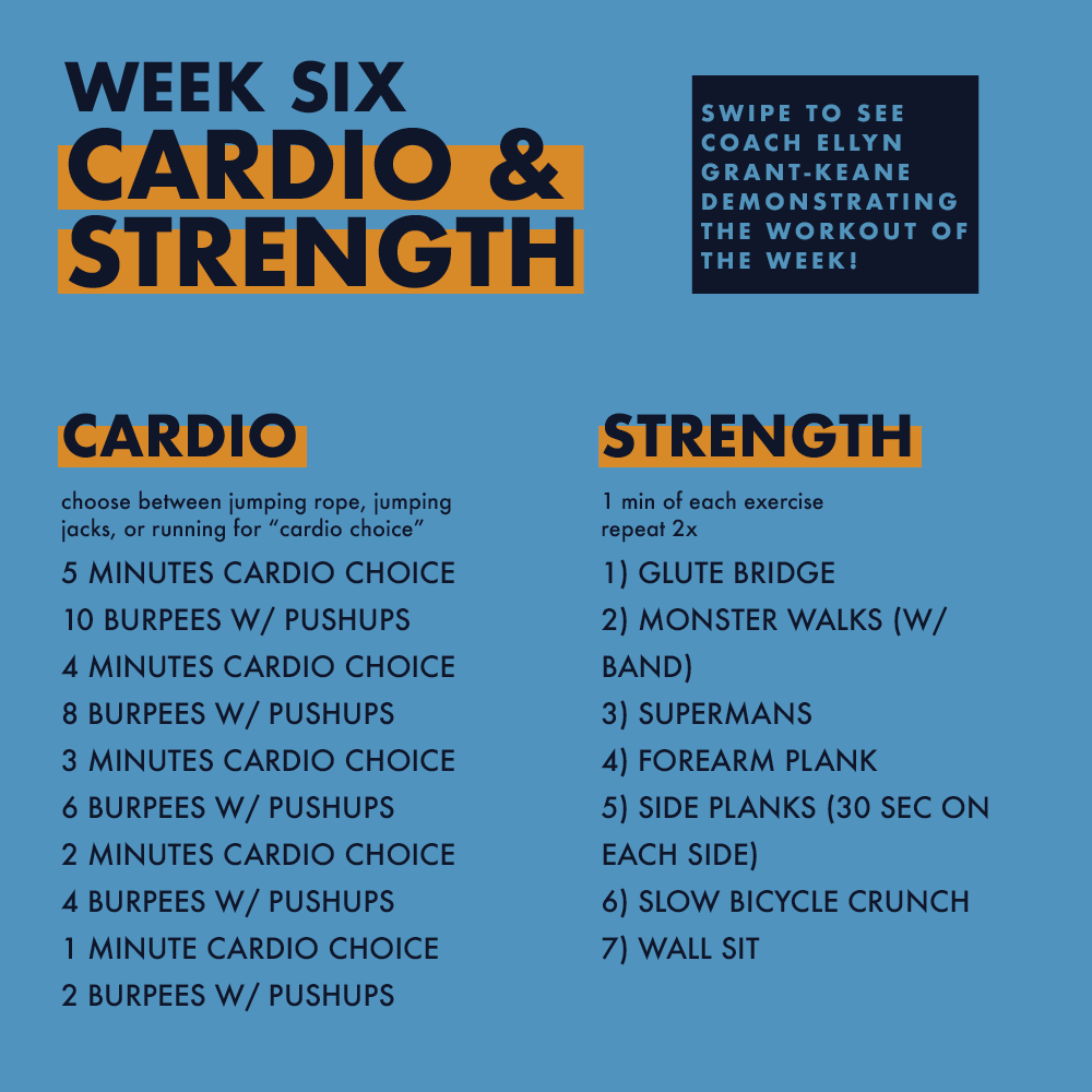 ICCampusRec's tweet photo. Hey IC! It's time for another workout of the week, and this week we're doing both a cardio &amp; strength circuit! This workout lets you choose which type of cardio you like best. Scroll to the replies to see a video of Coach Grant-Keane demonstrating each move. Have a great workout! https://t.co/IAHJ7n5lrZ