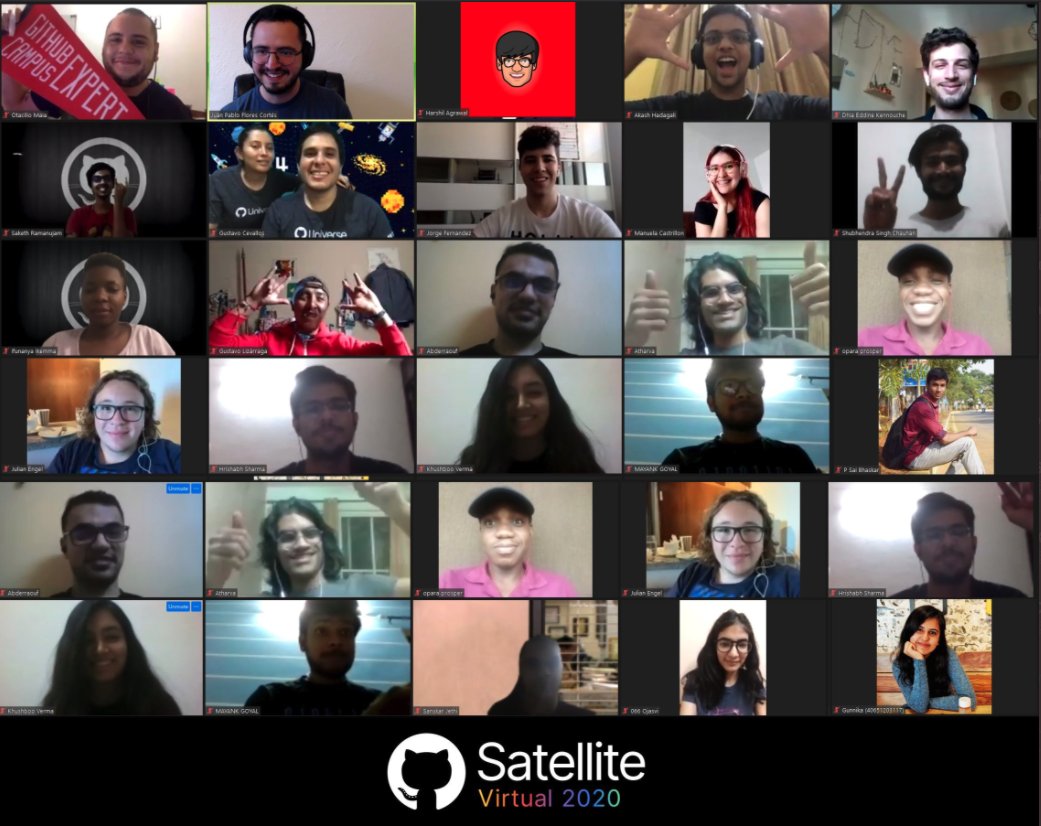 sansyrox's tweet image. All the #GitHubCampusexperts vibing over the #GitHubSatellite watch party! ✨✨
@github @GitHubEducation @GitHubIndia