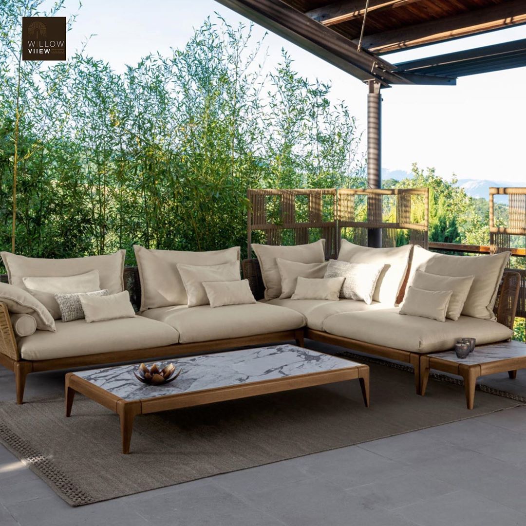 WillowViiew's tweet photo. Exceptionally versatile and incredibly stylish, the Cruise Teak Modular Sofa by Talenti features a durable wood construction with carefully selected fabric and intricate rope detailing that recalls the unique emotional landscape of the nautical world.

DM us for more information https://t.co/9ezdbR93dH