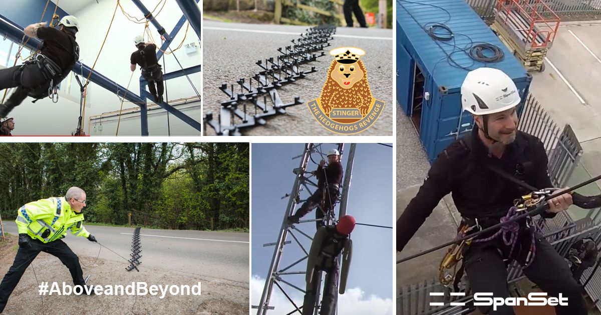 SpanSetLtd's tweet image. We're proud to supply key workers during these difficult times.  Today we give a big thumbs👍 up to all Police Officers,  busy dealing with excessive speeding on the quiet roads! Luckily, we've a good supply of the Hedgehogs Revenge Badges.
#HedgehogsRevenge #stinger #spanset