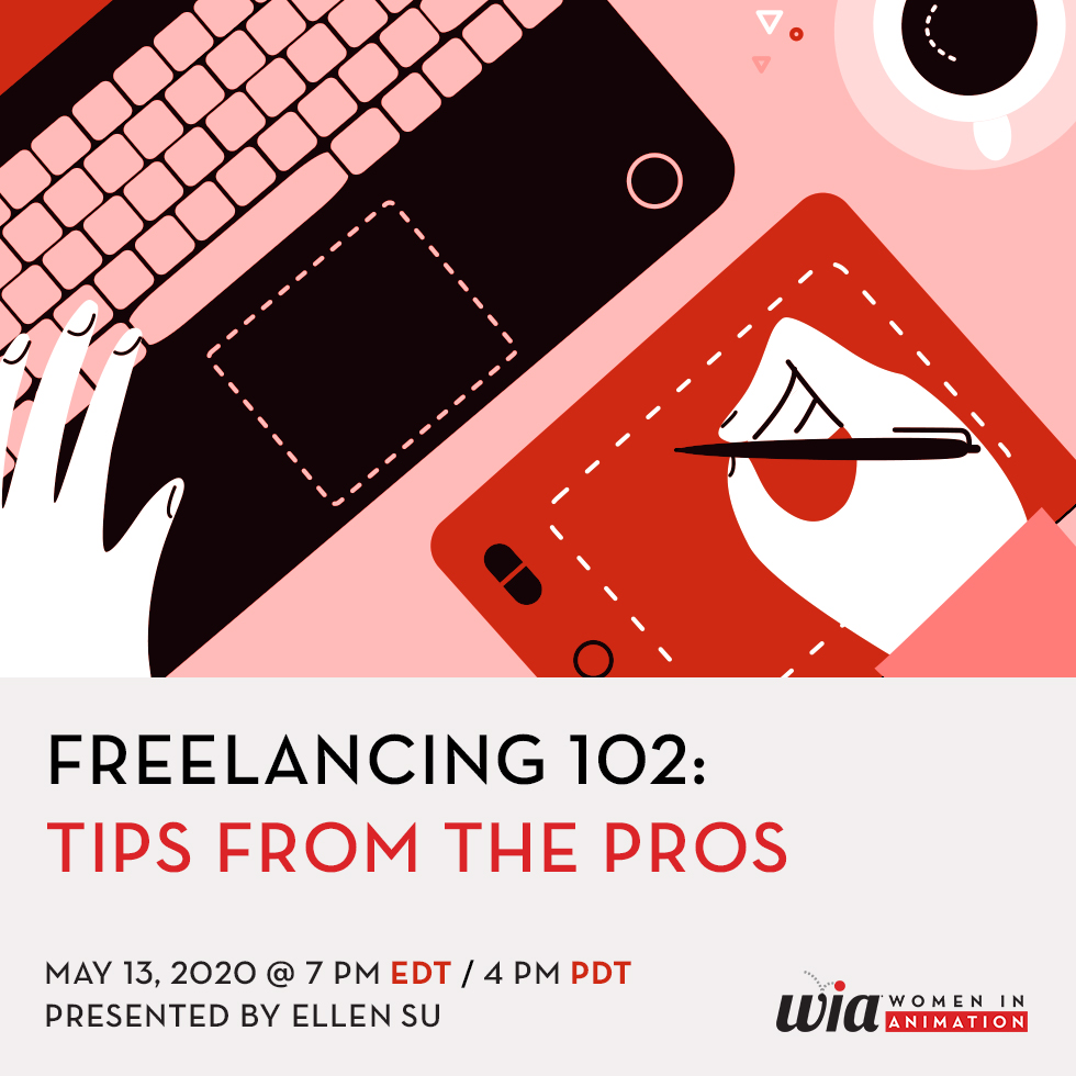 Join us for an informative talk and Q&amp;A about freelancing in the #animation industry! In addition to the basics of getting started, we will cover useful topics such as invoicing clients, LLCs, taxes, where to find work &amp; more.
womeninanimation.org/virtual-events #womeninanimation