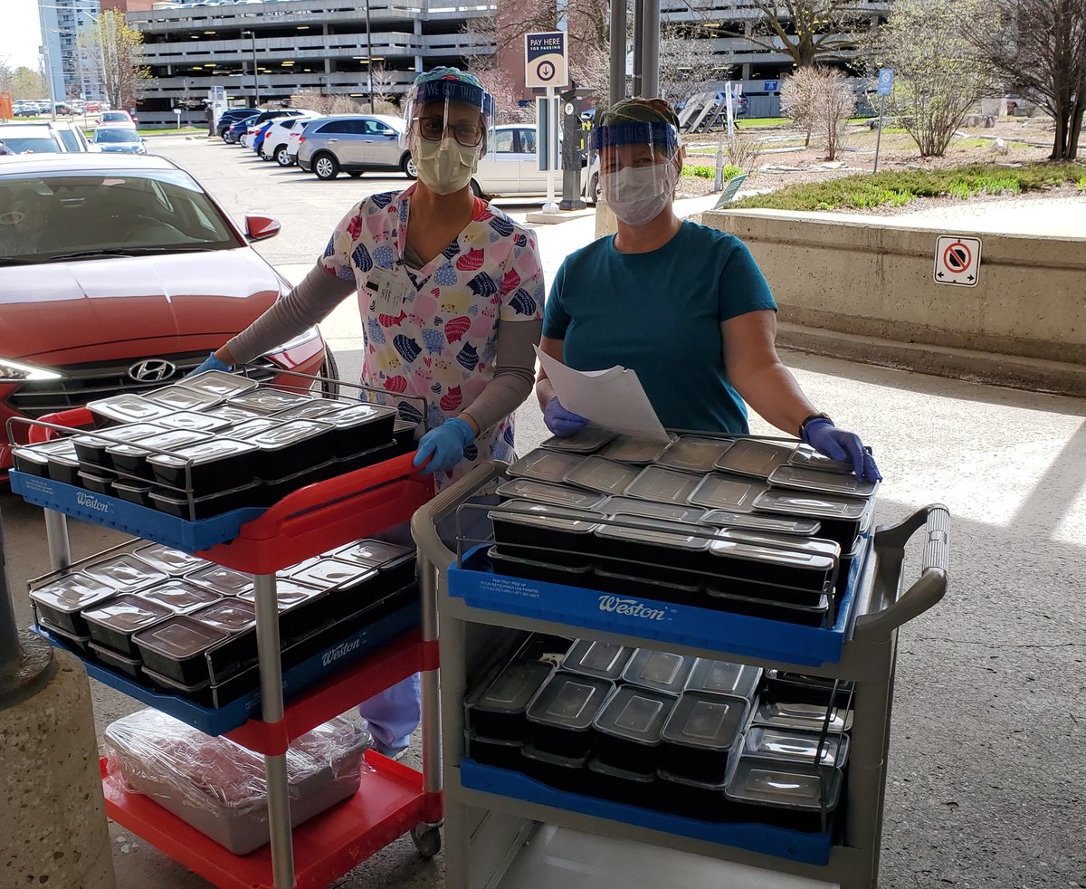 JamesRDeakin's tweet photo. Here are some pics from both today's delivery and Monday's. So thankful for these Healthcare workers, and so proud of both of these restaurants! https://t.co/43rils9SMd