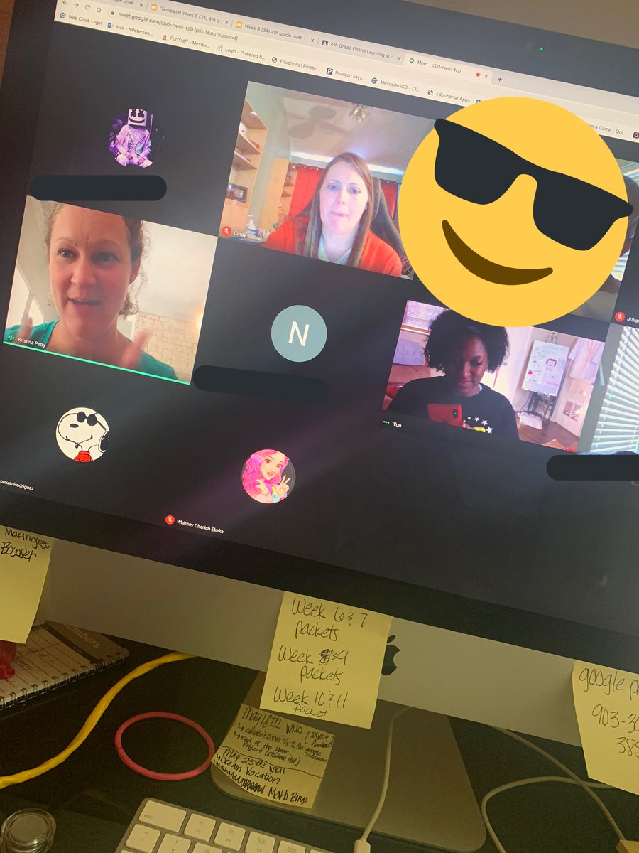 MsPeterson_4's tweet photo. Shoutout to @Kbkpetty for joining our 4th grade math live session today and showing us what more we can do with our Google Suite Tools. She’s amazing and is always there to help when in need. Thank you @MISDiTech #SmithLeopards https://t.co/E1GU6KkpZl