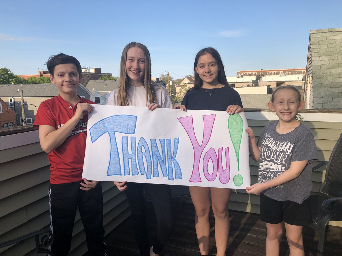 SharonGaietto's tweet photo. Thank You to ALL the TEACHERS, but a special thanks to the teachers @CoonleyES and @Amundsen_HS. We have always appreciated your hard work and dedication, but we are especially grateful for you during this difficult time. You amaze us everyday! #TeacherAppreciationWeek https://t.co/mIhKzmn5Lc