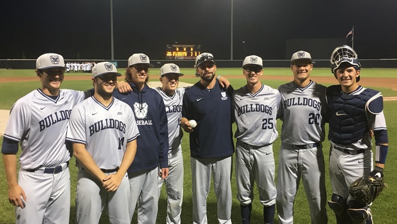 ButlerUBaseball's tweet photo. On this date in 2017, Sam Hubbe, Quentin Miller, Luke Johnson, Jack Pilcher, and Ottavio Dattolo combined to throw the 7th no-hitter in program history. The win at Purdue gave them a perfect 7-0 record against in-state rivals. BU also defeated Fort Wayne. Ball State, and Indiana. https://t.co/ekR2YC4QNW