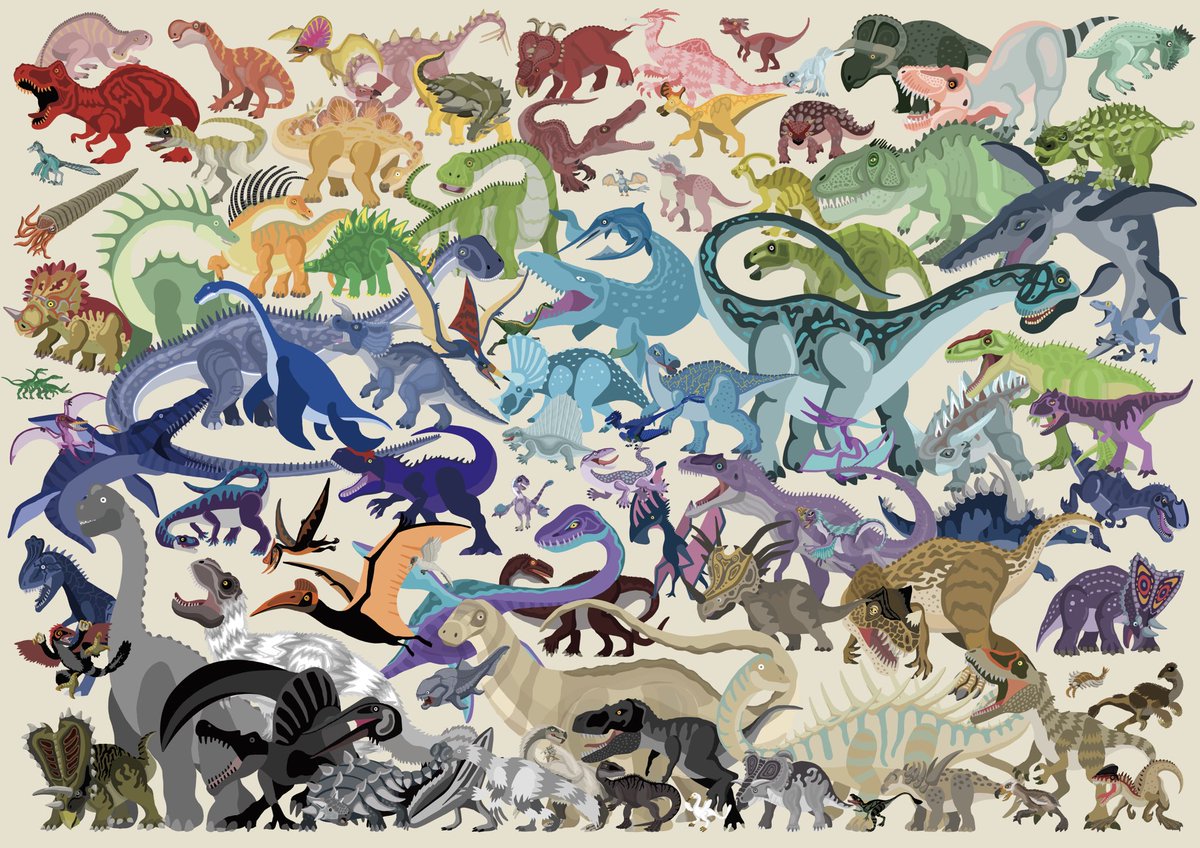 ケータ 恐竜イラストレーター 恐竜 古生物ステッカー 62種類追加しました フリクリのスタッフさん アップ作業お疲れ様です これだけ古生物ステッカーを揃えているのは日本一かも知れない 恐竜 古生物 T Co 5f1mqlclel