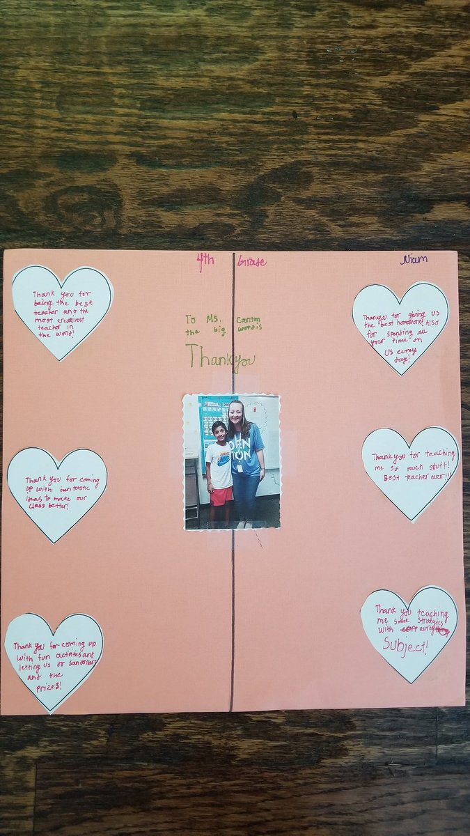 Bindi_Patel_TX's tweet photo. Thank you @MissCarlton4th for an amazing year. This learner misses you ALOT @DCEtrailblazers https://t.co/VrkeuYTX5Z