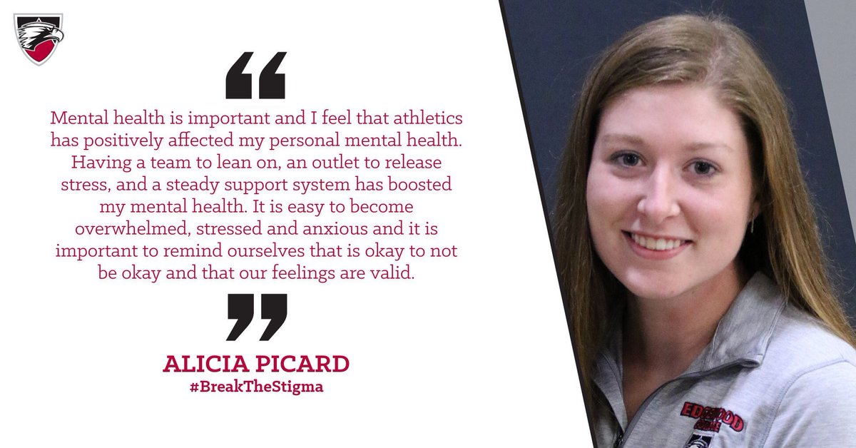 ECeaglesSAAC's tweet photo. This week SAAC is partnering with the NCAA to #BreakTheStigma about mental health. Here is what mental health means to a few of our SAAC members. https://t.co/WroRblrVK3