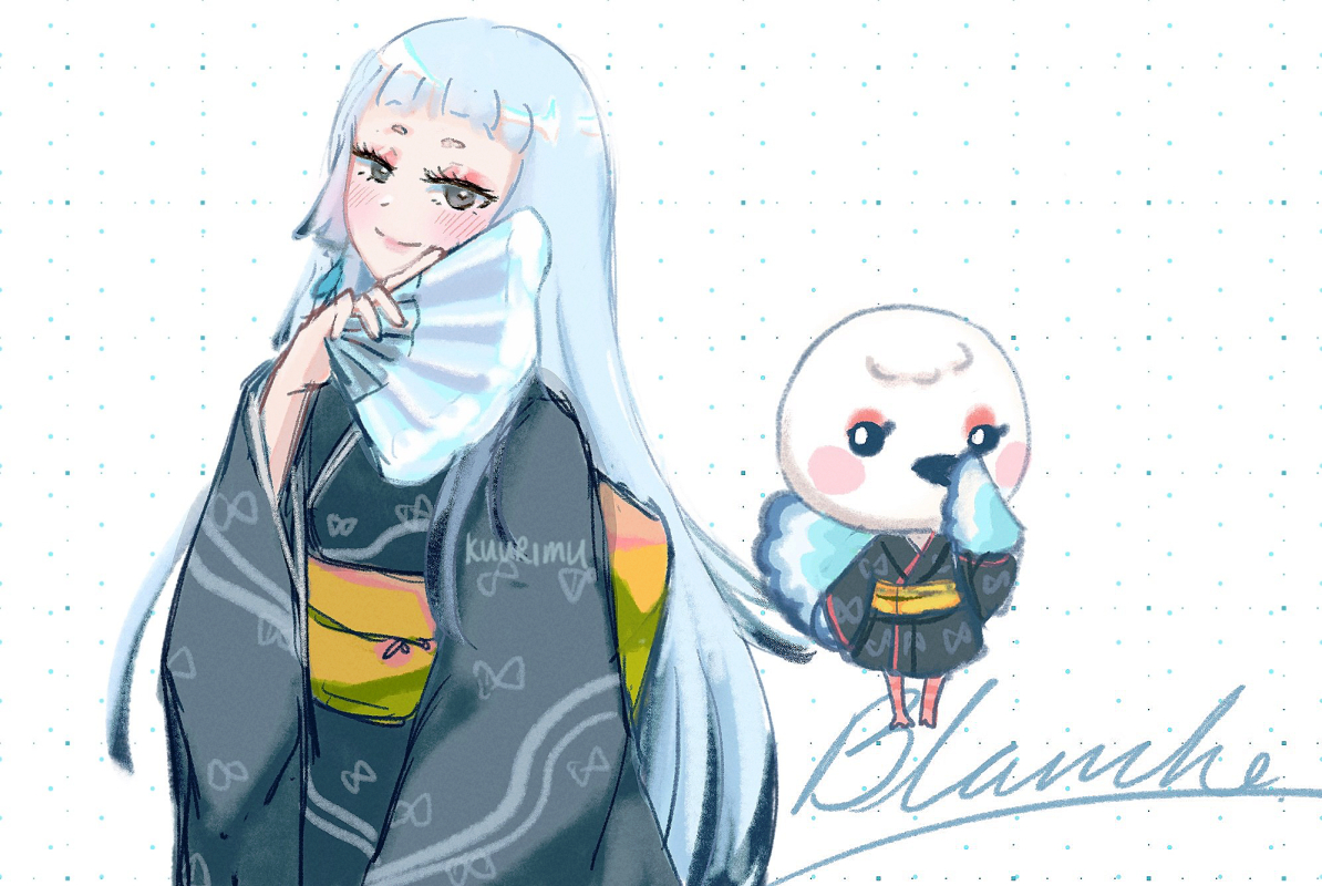 KuurimuArt's tweet photo. Blanche gijinka sketch nobody asked for but I'm excited to welcome her home 💙🦢
#AnimalCrossingNewHorizons #ACNH https://t.co/63AcQqeTk6