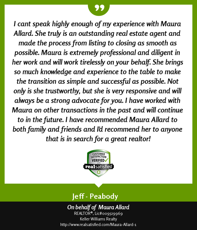 MauraAllardRE's tweet photo. How heartening is it to receive a recommendation like this? https://t.co/JwStuJ6sn2 via @realsatisfied https://t.co/bOn8PJgDwV