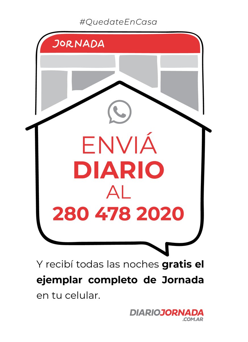 JornadaChubut's tweet photo. Recibí el diario #Jornada todos los días gratis en tu celular 👍 https://t.co/g2vfLAMdgU