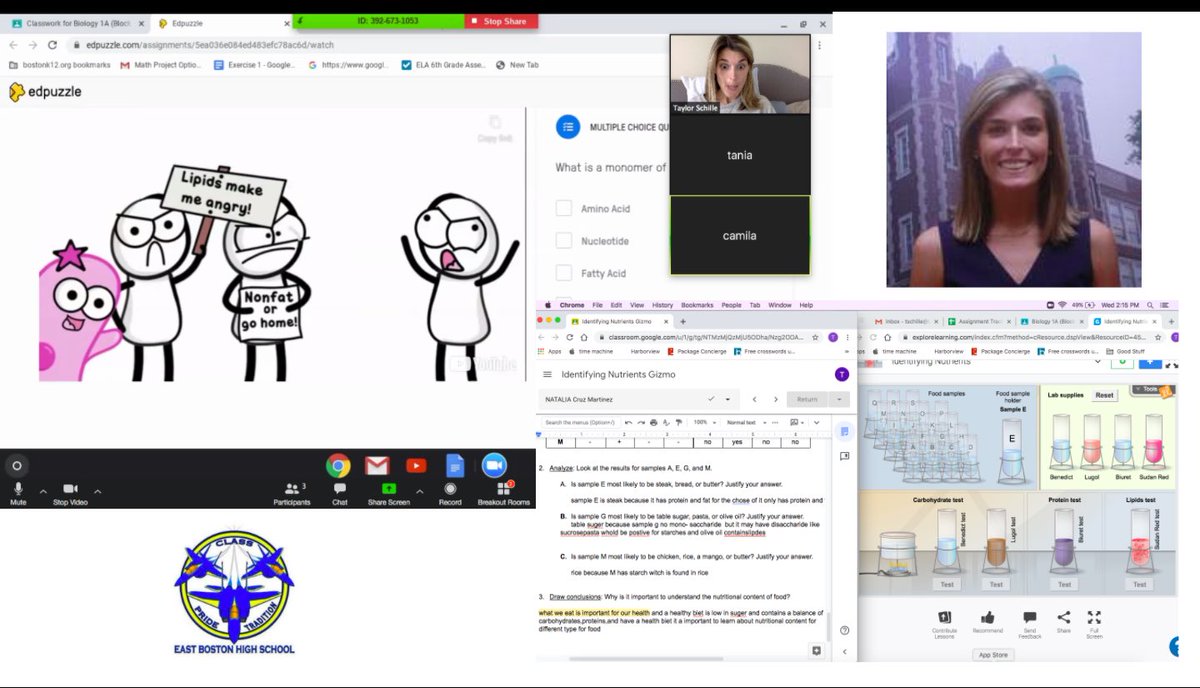 Is that <a href="/AmoebaSisters/">Amoeba Sisters</a> I see in your zoom meeting today? Maybe an <a href="/ExploreLearning/">ExploreLearning</a> Gizmo prepped for tomorrow? Thank you Taylor Schille, for your incredible and creative science teaching! ✨💙✈️💛✨#TeacherAppreciationWeek