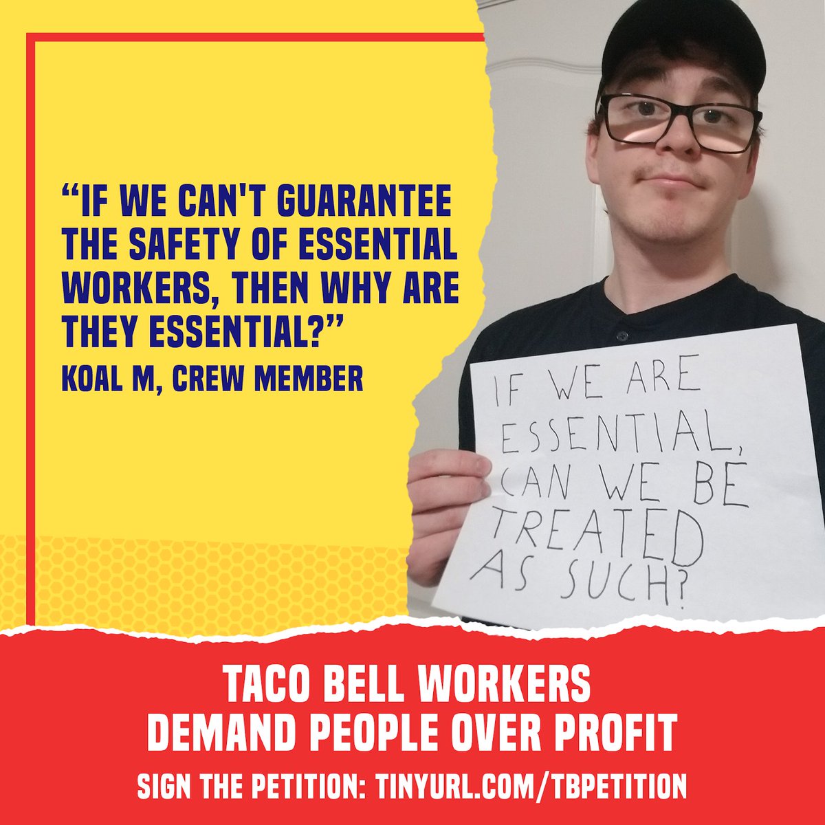 DemSocialists's tweet photo. DSA is proud to stand with Taco Bell workers in Michigan as they organize under their federally protected rights and take on their bosses! Check out their demands and sign on here: https://t.co/f6ShppWjcx https://t.co/HxuvpwNH9x