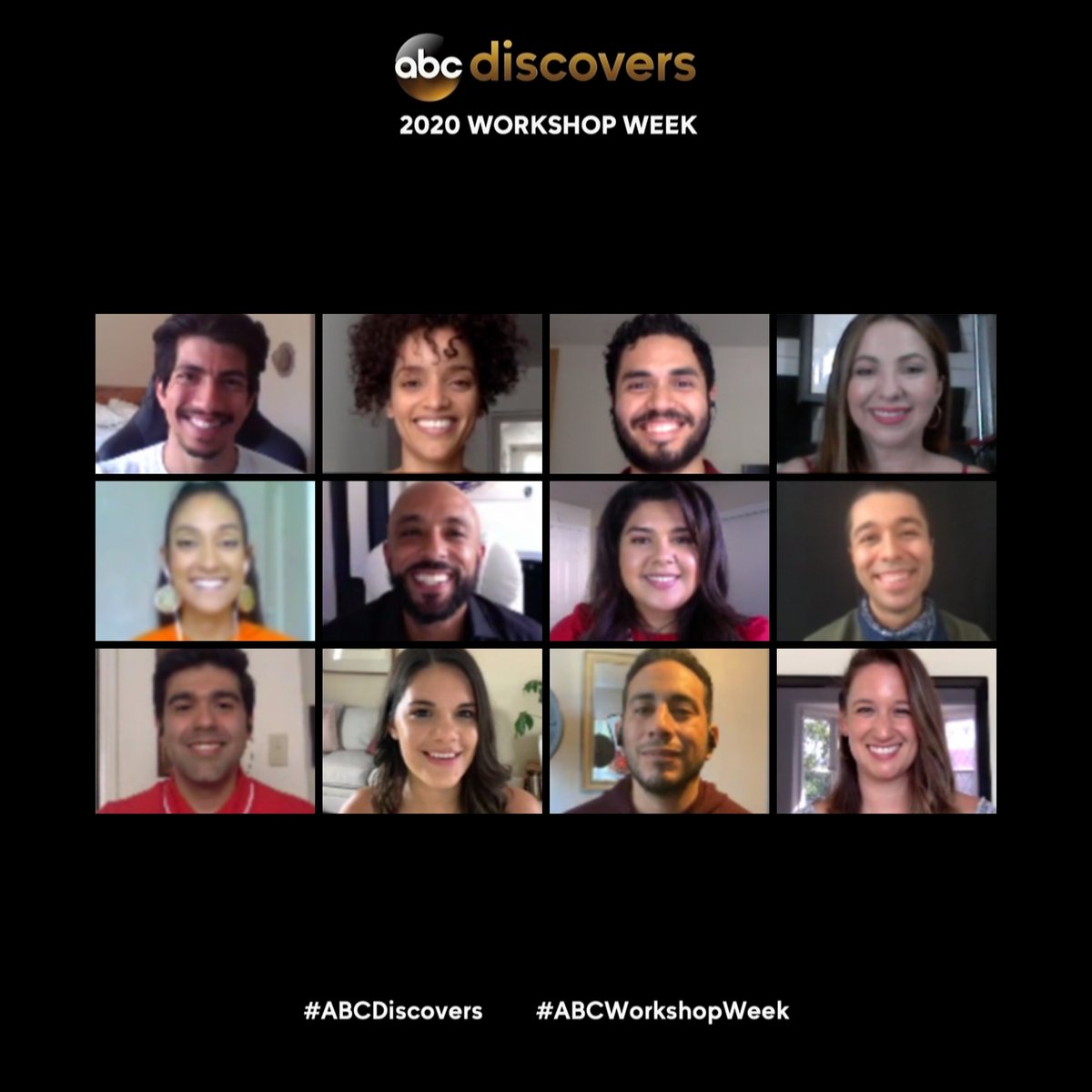 ABC_Casting's tweet photo. Our 2020 ABC Discovers: Workshop Week in Los Angeles continues with actors of Nosotros. Thanks for joining remotely! #ABCDiscovers #ABCWorkshopWeek https://t.co/zRL8EktZCw