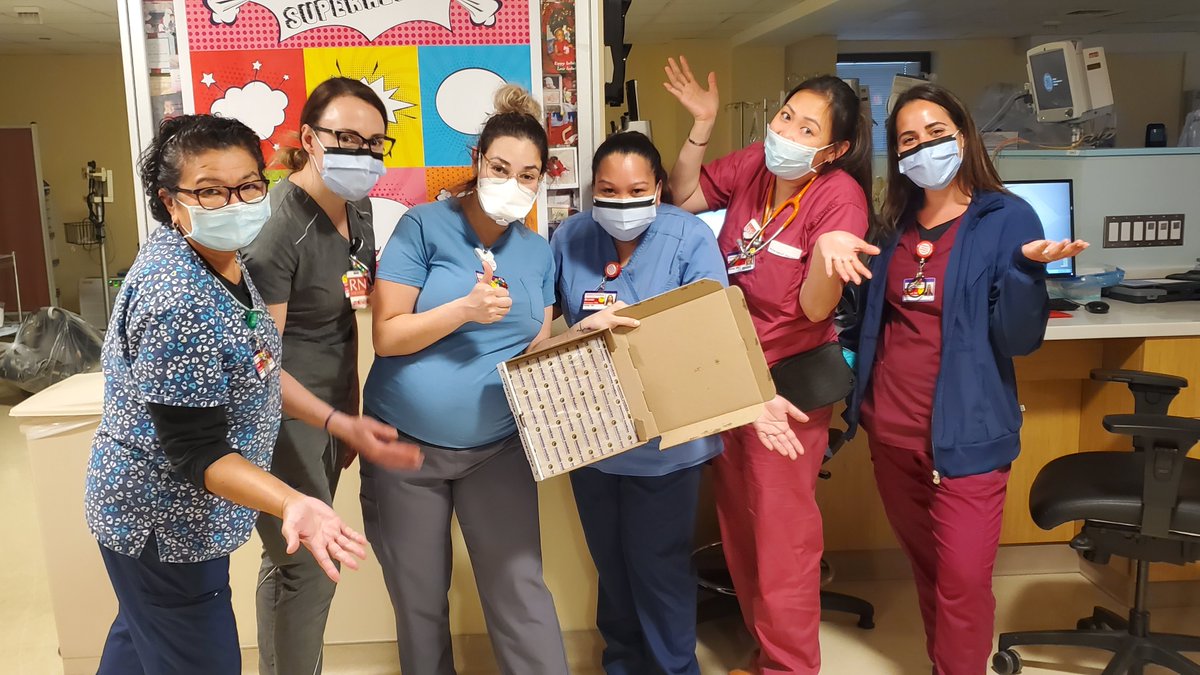 NICU team kicking off Nurses Week with <a href="/insomniacookies/">insomnia cookies</a>. I am guessing by the empty box that they loved it!!!♥️ #nypbrooklyn #nicustrong