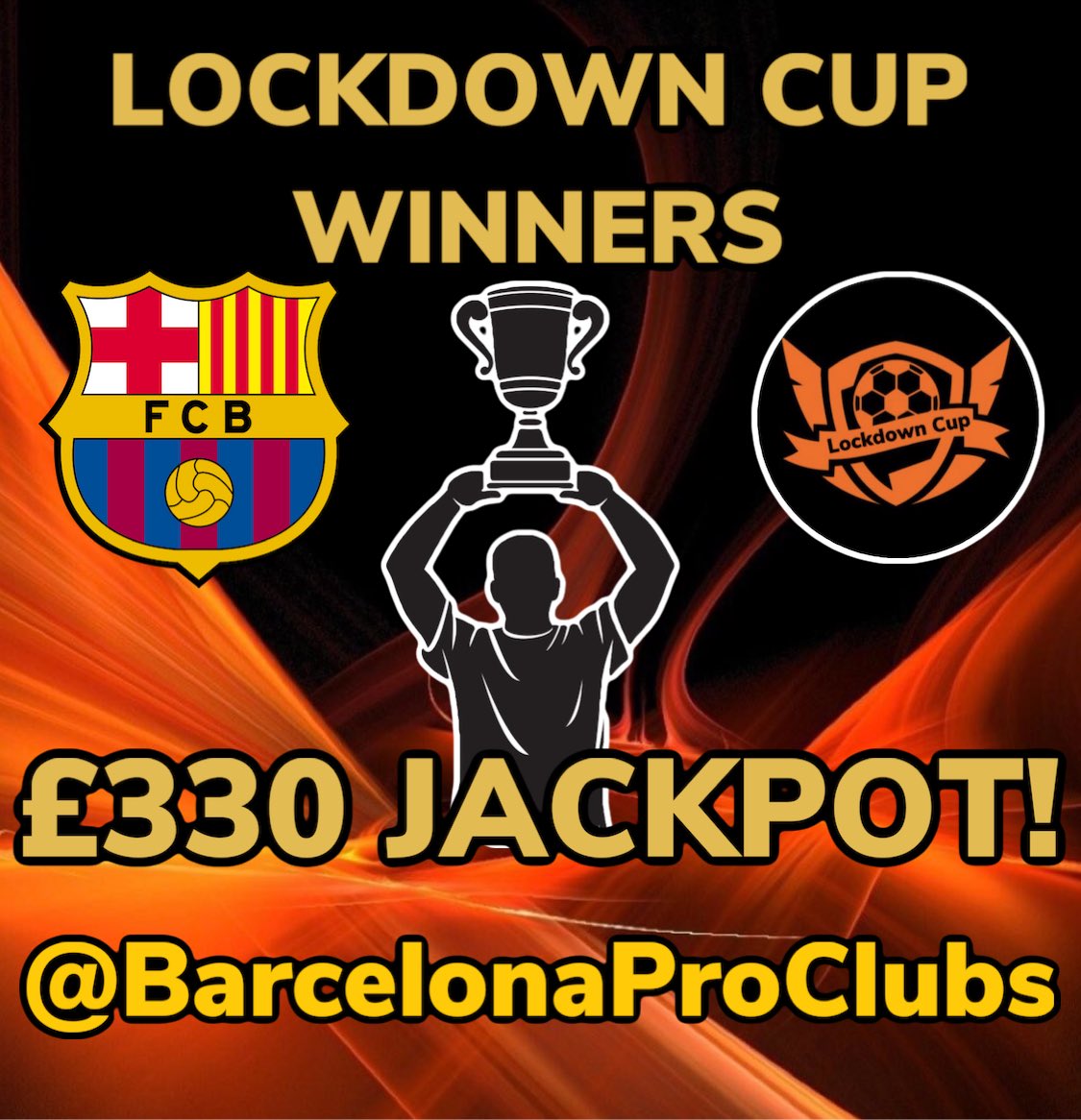 LockdownCup's tweet image. CONGRATULATIONS to @FCBarcelona on winning the 11v11 LockdownCup worth £330 tonight!!! Fully deserved after beating @FTWLegacy 2-0 in the final! #ProClubs