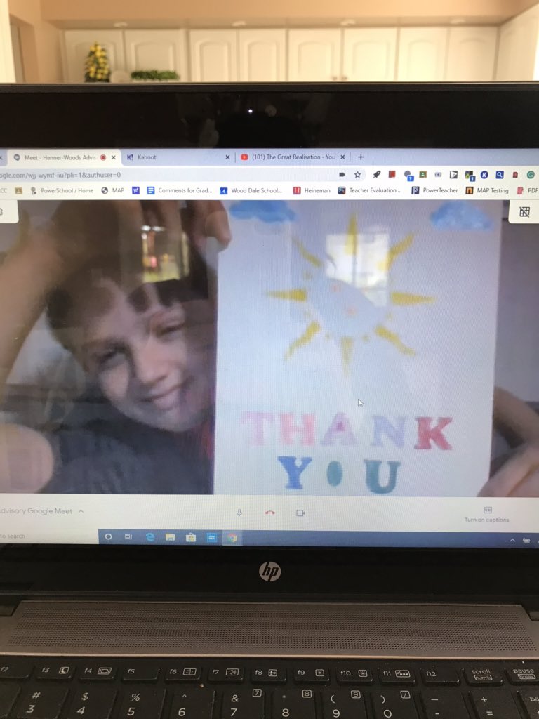 HennerKim's tweet photo. Advisory Zoom and I was greeted with this! It made my day!#wdsd7 @WDJH_Panthers https://t.co/s0z1KIW4b8