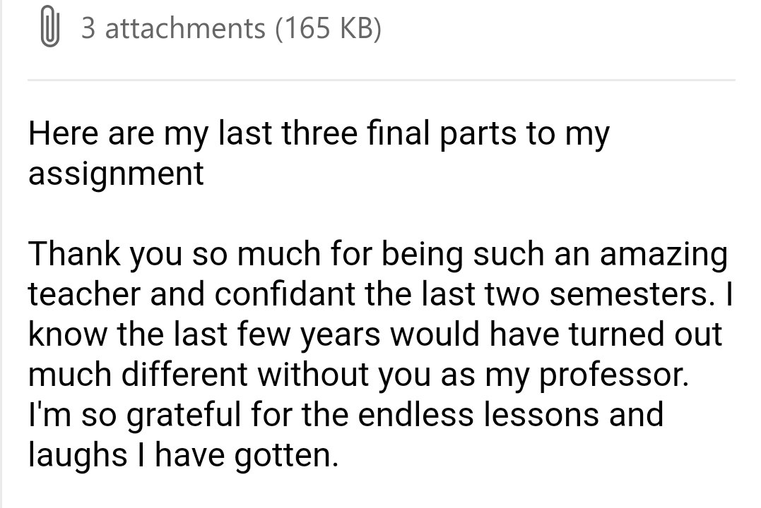 kelleybuck07's tweet photo. Like many, I have been overwhelmed and exhausted. I felt like the worst instructor because I know I can do better. But today I received a message I'll keep forever. Please tell your children's teachers thank you, or share their favorite memory. It means so very much. https://t.co/zpvgAzNyFn