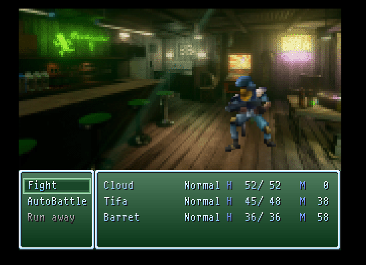 NeuroSlasher's tweet photo. @circuass @alligatorsky__ @AugustaPlays @chelseaj_CDM198 #RPGMaker2020 

I especially liked how even the battle music matches the 16 bit aesthetic of the characters. The pixelated shinra avatar is also a really nice addition because it fits in very well with the backgrounds used for the character's faces! https://t.co/GkF7uQqOJ5