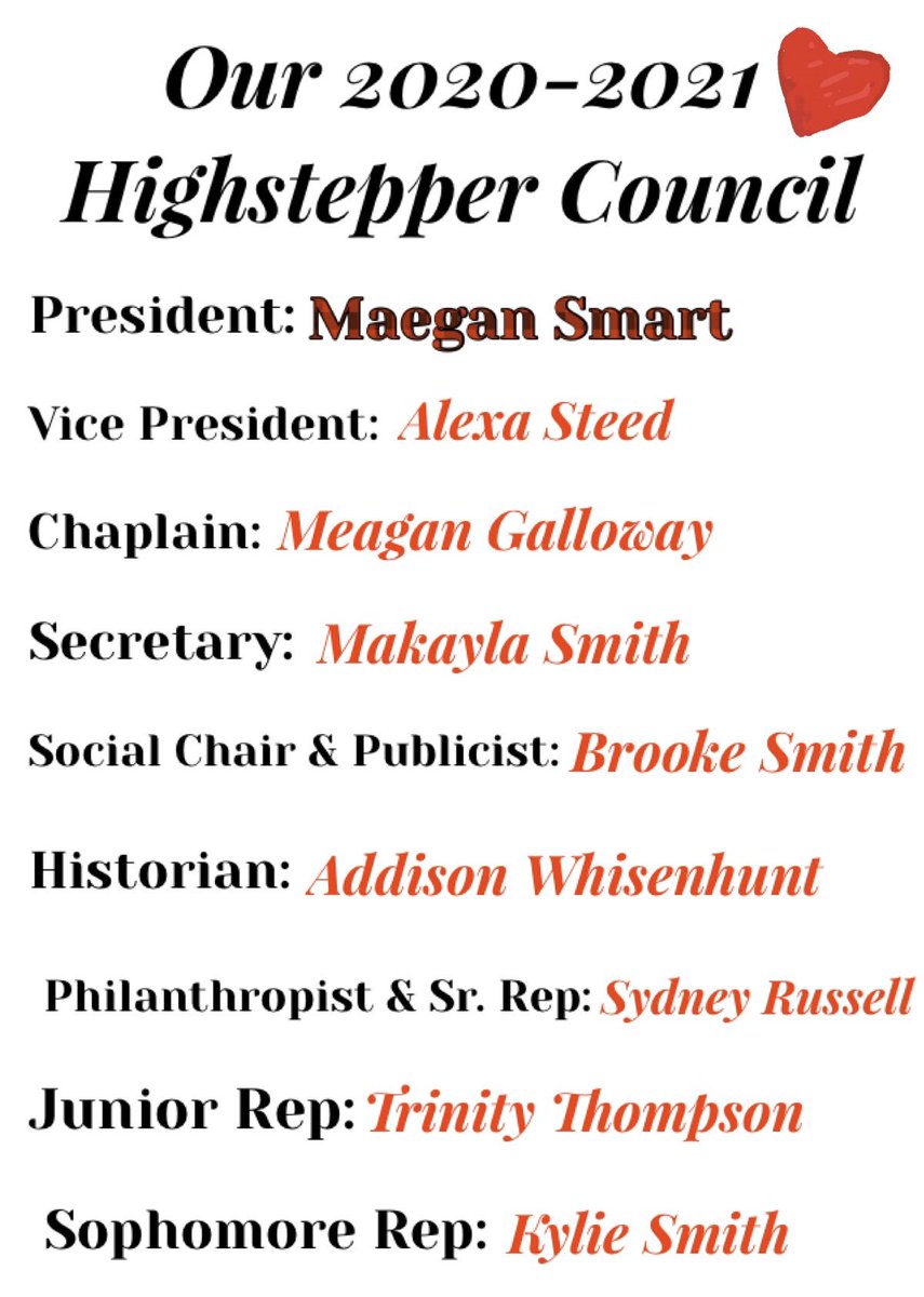 rhhs_steppers's tweet photo. Our 2020-2021 Council!!❤️ https://t.co/c5OS2Y8lSa