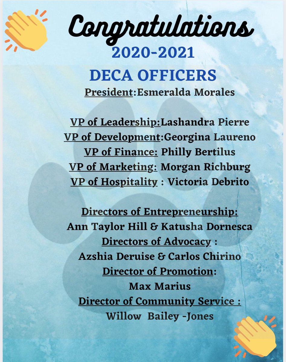 RPBHS_DECA's tweet photo. New deca officers for the upcoming year.We are so excited to get busy and working can’t wait to see what this year holds for us🥳🤩👏‼️ https://t.co/KkiDGfWwrw