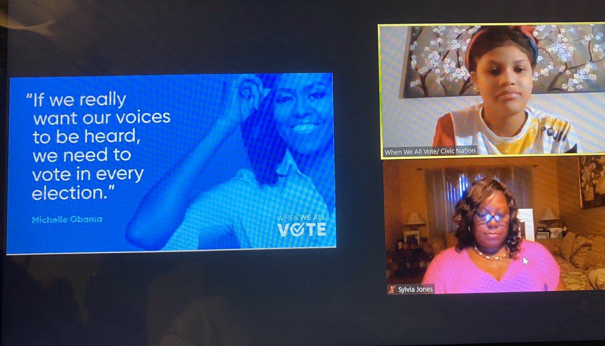 tafkam08's tweet photo. Nearly 1000 #AKA women on the #WhenWeAllVote webinar tonight! #votingisaseriousmatter 💗💚✊🏽#AKA1908 https://t.co/lsKlhGjTqw