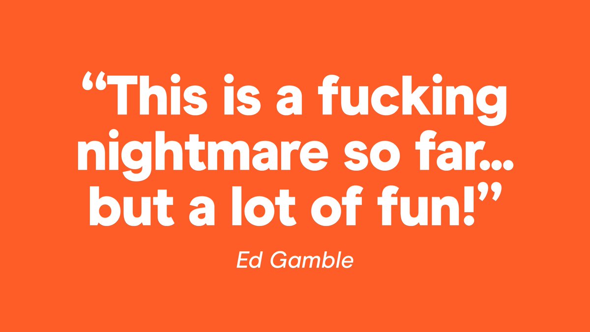 nocontxtoffmenu's tweet image. “This is a fucking nightmare so far... but a lot of fun!” – Ed Gamble @EdGambleComedy @JamesAcaster @OffMenuOfficial #nocontext #offmenu #offmenulive
