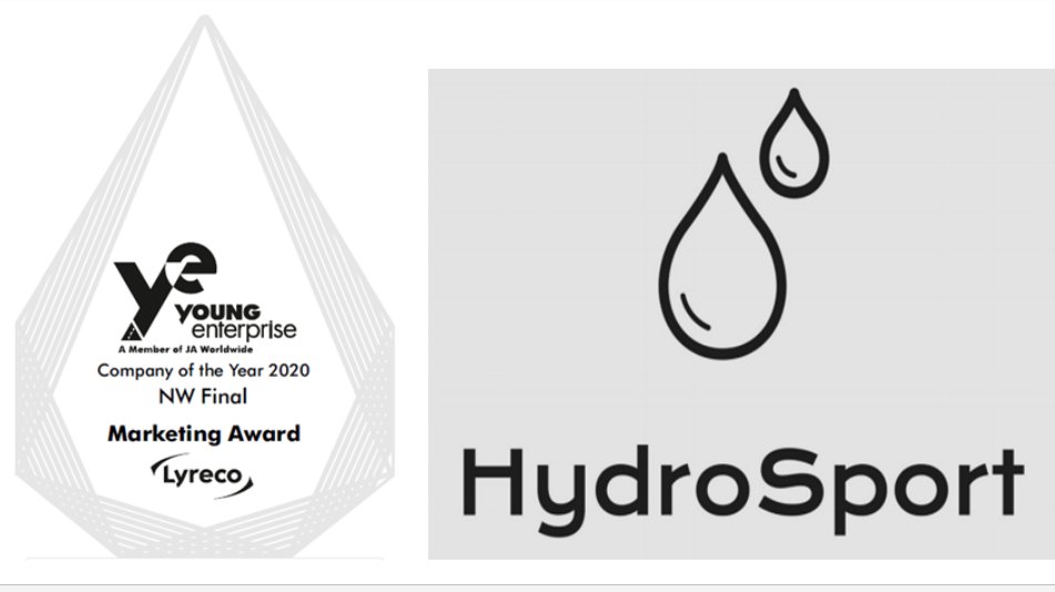 Well done HydroSport from Cheadle Hulme on winning the Marketing Award at the YE NW Digital Final <a href="/youngenterprise/">Young Enterprise</a> @YoungMoneyEdu. #NoTimeLikeTheFuture <a href="/LancasterManage/">Lancaster University Management School</a> <a href="/LyrecoUK_IE/">Lyreco UK & Ireland</a> @Arconic_Fdn <a href="/DWP/">DWP</a> <a href="/HSBC_UK/">HSBC UK</a> <a href="/CheadleHulmeSch/">Cheadle Hulme School</a>